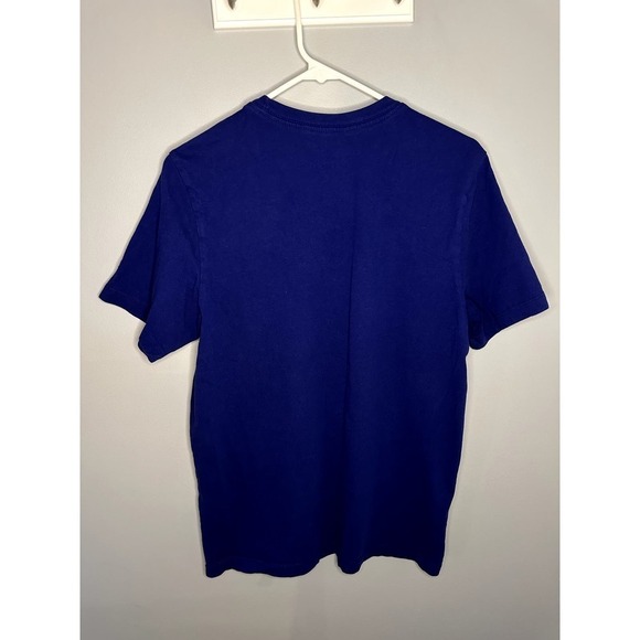 Nike Short Sleeve Twist Logo Mushroom Frog Graphic T-Shirt Blue Mens Size Medium - Picture 7 of 8